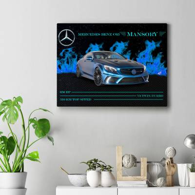 تابلو کنواس (بوم) Mercedes Benz C63 Mansory