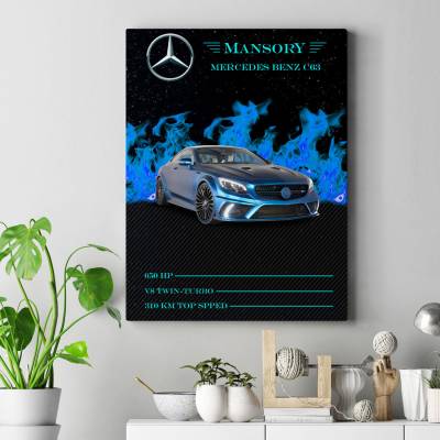 تابلو کنواس (بوم) Mercedes Benz C63 Mansory.