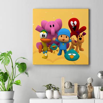 تابلو کنواس مربع (بوم) پوکویو-Pocoyo