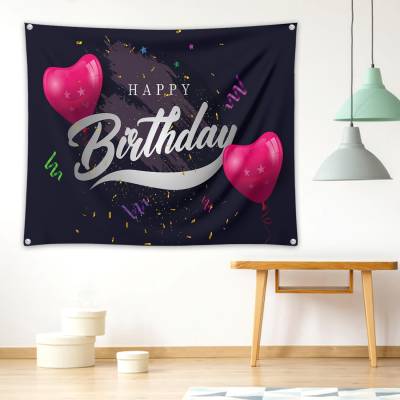 دراپ بنر Happy Birthday- جشن تولد- مینیمال
