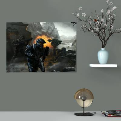 پوستر  طرح بازی هیلو ( Halo ) - کد : 015