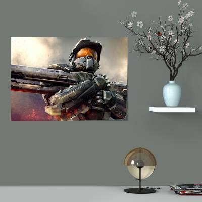 پوستر   طرح بازی هیلو ( Halo ) - کد : 017