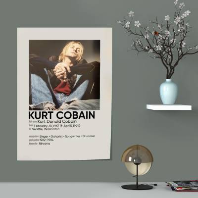 پوستر  کرت کوبین 3 - Kurt Cobain
