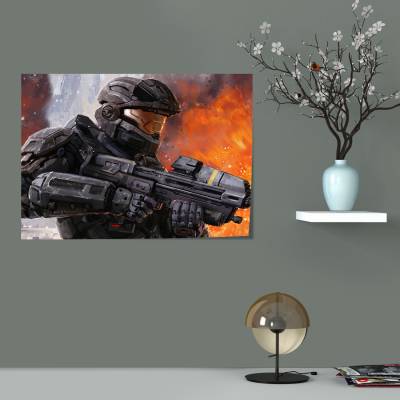 پوستر  طرح بازی هیلو ( Halo ) - کد : 022