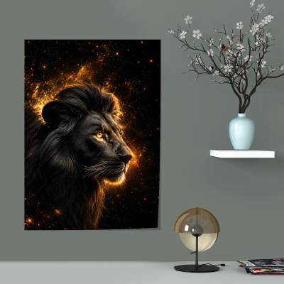 پوستر  طرح شیر (lion) - کد : 001