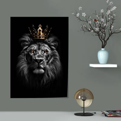 پوستر  طرح شیر ( lion ) - کد : 002