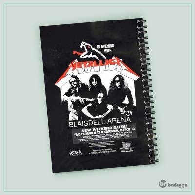دفتر یادداشت متالیکا 3 - Metallica