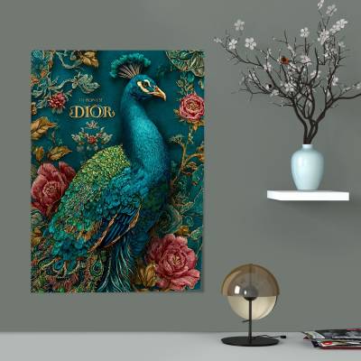 پوستر  طرح طاووس ( peacock) - کد : 001