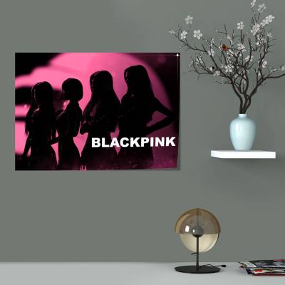 پوستر  طرح گروه کره ای بلک پینک ( BLACKPINK ) - کد : 057