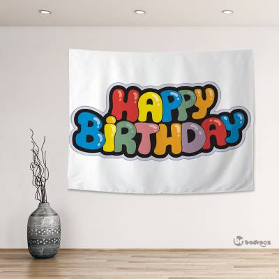 بک دراپ تبریک تولد- HAPPY BIRTHDAY ساده 1