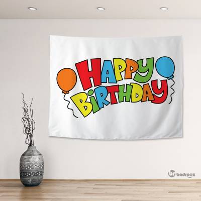 بک دراپ تبریک تولد- HAPPY BIRTHDAY ساده 2