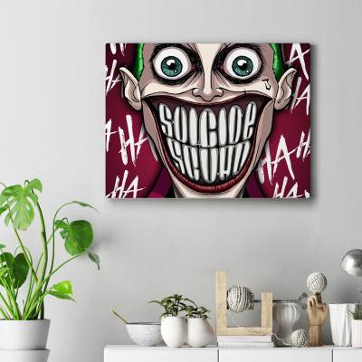 تابلو کنواس (بوم) طرح جوکر (Joker) - کد : 003