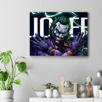 تابلو کنواس (بوم) طرح جوکر (Joker) - کد : 011