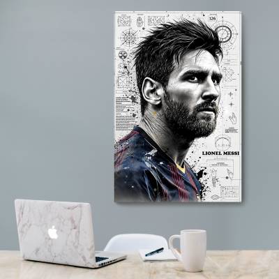 شاسی  طرح لیونل مسی (Lionel Messi) - کد : 001