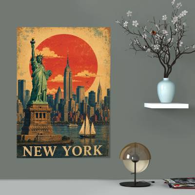پوستر  طرح نیویورک (New York) - کد : 001