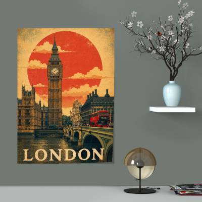 پوستر  طرح لندن (London) - کد : 001