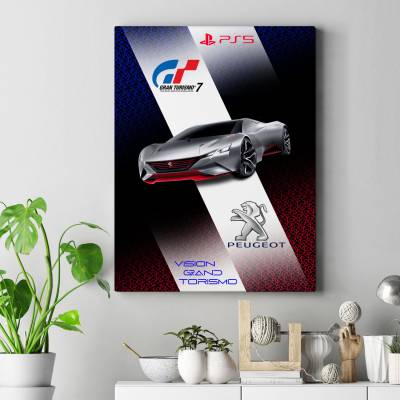 تابلو کنواس (بوم)    peugeot vision grand torismo 