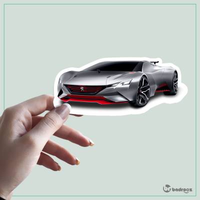 استیکر و برچسب    peugeot vision grand torismo .