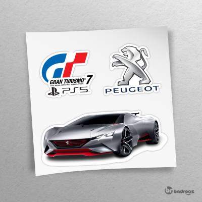 پک استیکر     peugeot vision grand torismo .