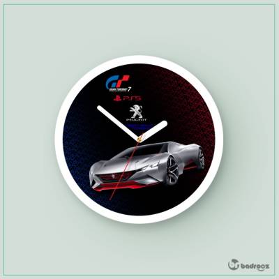 ساعت دیواری     peugeot vision grand torismo .