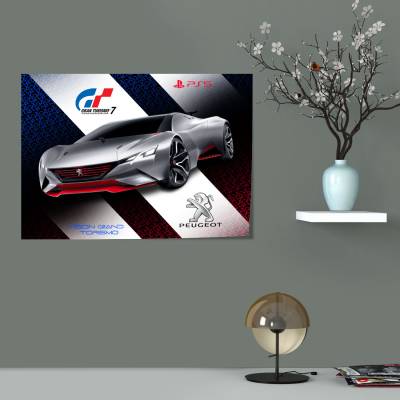 پوستر     peugeot vision grand torismo .