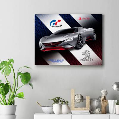 تابلو کنواس (بوم)    peugeot vision grand torismo .