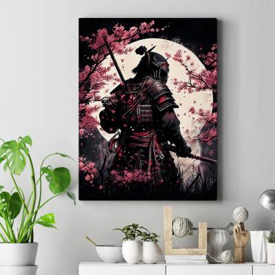 تابلو کنواس (بوم) طرح آخرین سامورایی ژاپنی ( The Last Japanese Samurai) - کد : 005