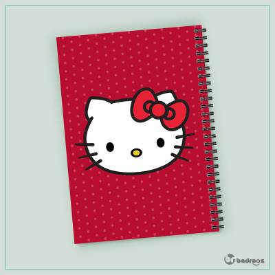 دفتر یادداشت هلوکیتی -Hello Kitty- قرمز