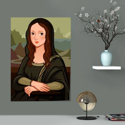 پوستر  مونالیزا - نقاشی دیجیتال