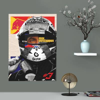 پوستر  F1 Club | Max Verstappen: The Oracle Helmet Edition | number 3