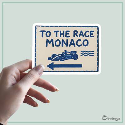 استیکر و برچسب F1 Club | To The Race: Monaco Grand Prix Sign