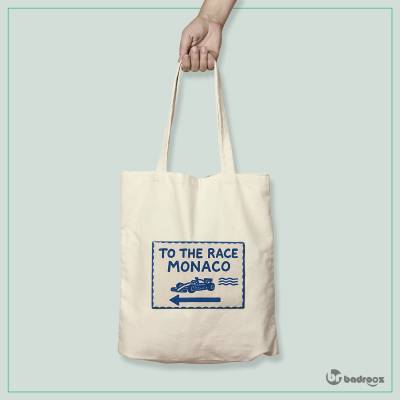 کیف خرید کتان (توت بگ) F1 Club | To The Race: Monaco Grand Prix Sign