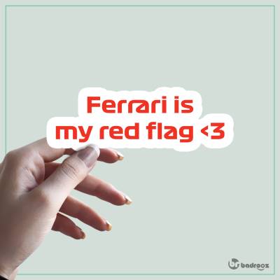 استیکر و برچسب F1 Club | Ferrari Is My Red Flag
