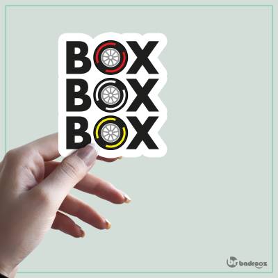 استیکر و برچسب F1 Club | Box Box Box: Tyre Strategy