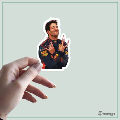 استیکر و برچسب F1 Club | Daniel Ricciardo: The Smiling Devil