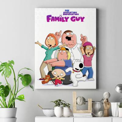 تابلو کنواس (بوم) طرح فمیلی گای-مرد خانواده ( Family Guy) - کد : 005