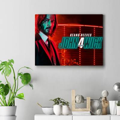 تابلو کنواس (بوم) طرح جان ویک ( John Wick ) - کد : 018