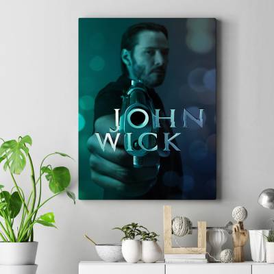 تابلو کنواس (بوم) طرح جان ویک ( John Wick ) - کد : 023