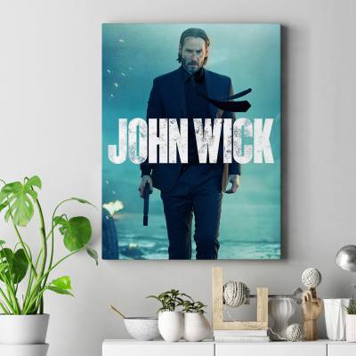 تابلو کنواس (بوم) طرح جان ویک ( John Wick ) - کد : 025