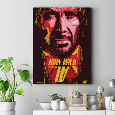 تابلو کنواس (بوم) طرح جان ویک ( John Wick ) - کد : 035