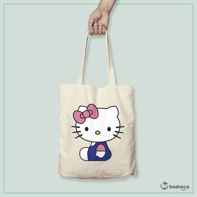 کیف خرید کتان (توت بگ) هلوکیتی- Hello Kitty- صورتی