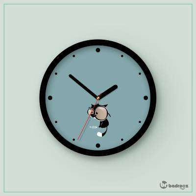 ساعت دیواری  گربه کیوت 