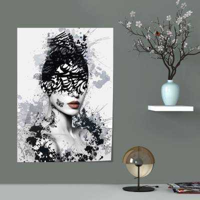 پوستر  طرح  پرتره تایپوگرافی فارسی ( Persian Typography Portrait) - کد : 001