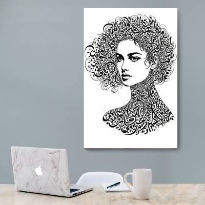 شاسی  طرح  پرتره تایپوگرافی فارسی ( Persian Typography Portrait) - کد : 002