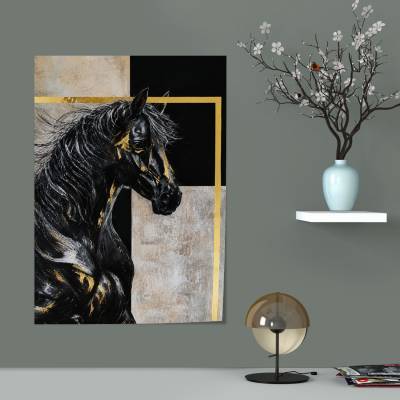 پوستر  طرح اسب ( horse ) - کد : 004
