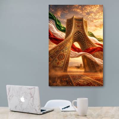 شاسی  طرح برج ازادی تهران ایران ( Freedom Tower, Tehran, Iran) - کد : 001
