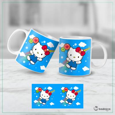 ماگ  هلوکیتی- Hello Kitty- آبی