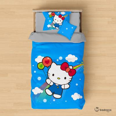روتختی یک نفره هلوکیتی- Hello Kitty- آبی