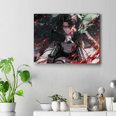 تابلو کنواس (بوم) طرح حمله به تایتان (Attack on Titan) - کد : 002