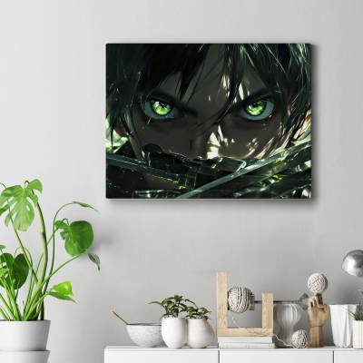 تابلو کنواس (بوم) طرح حمله به تایتان (Attack on Titan) - کد : 003